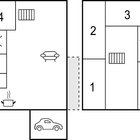 בית נופש 4 Bedroom Stunning In *